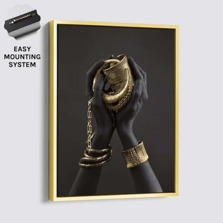 AFRICAN ANCIENT JEWELRY Gold Frame