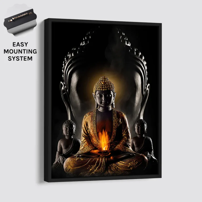 BUDDHA CHAKRA Black Frame