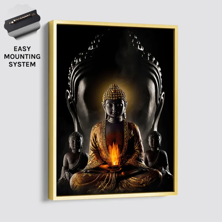 BUDDHA CHAKRA Gold Frame