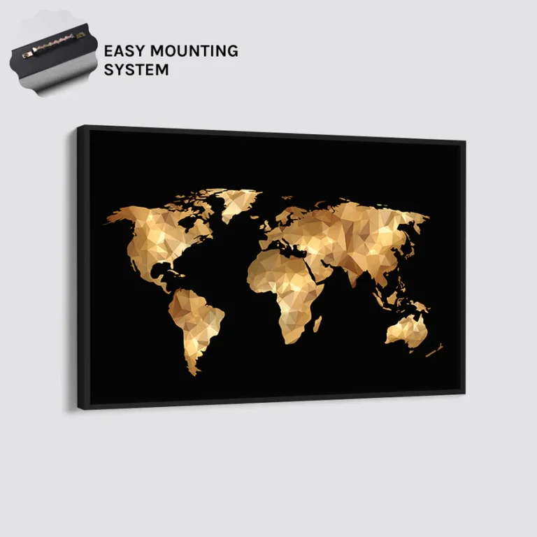 GOLDEN WORLD Black Frame