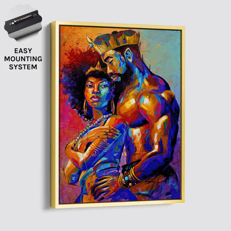 KING & QUEEN Gold Frame