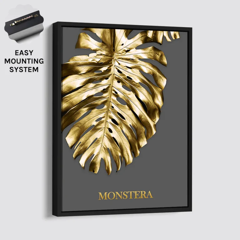NORDIC GOLDEN LEAVES Black Frame (Variant A)