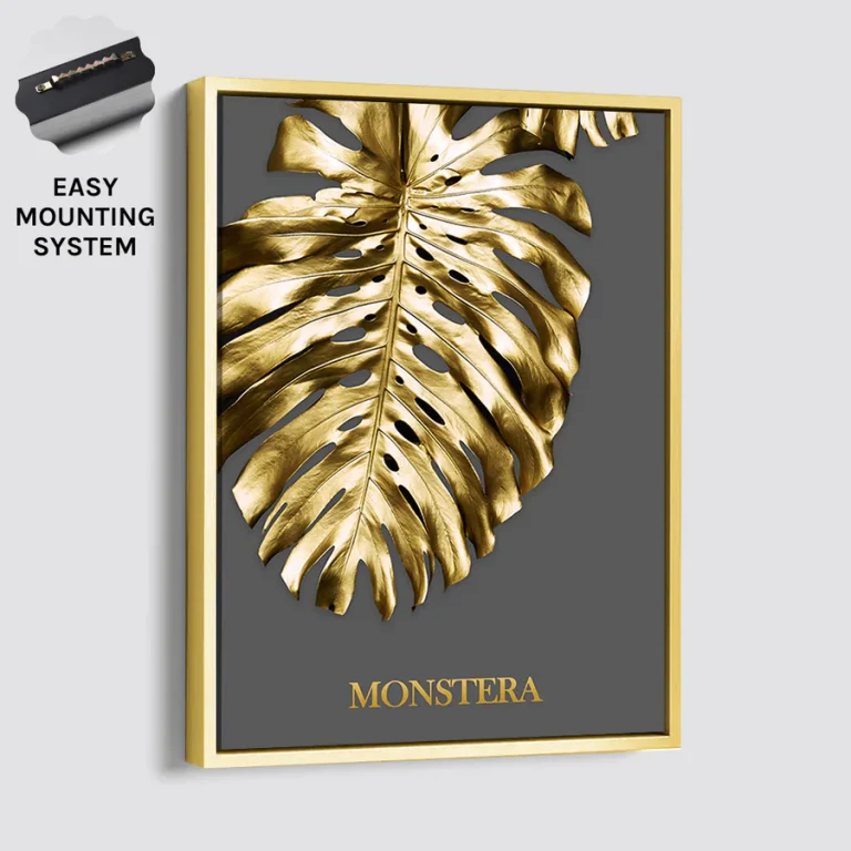 NORDIC GOLDEN LEAVES Gold Frame (Variant A)