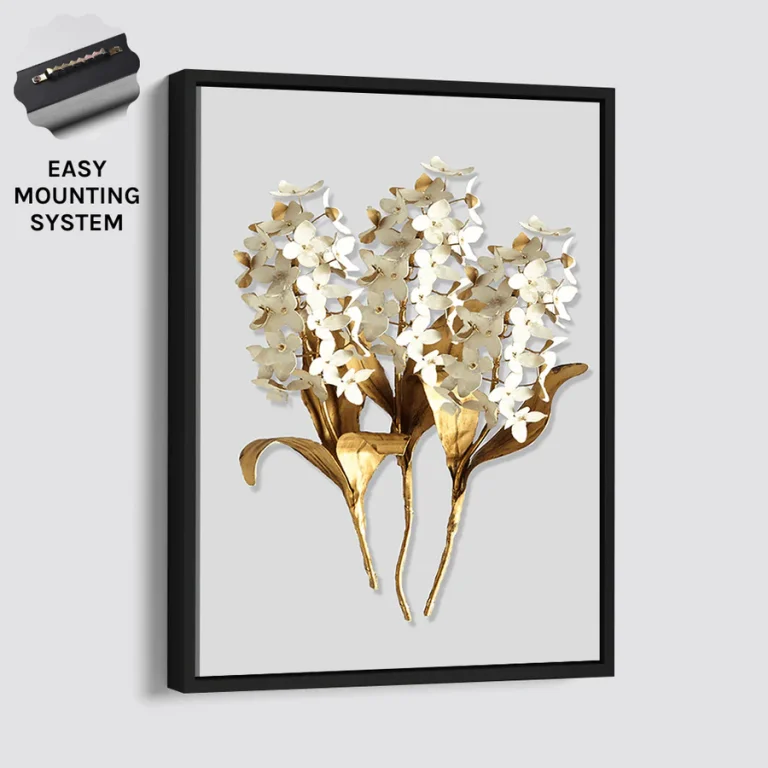 NORDIC GOLDEN LEAVES Black Frame (Variant B)