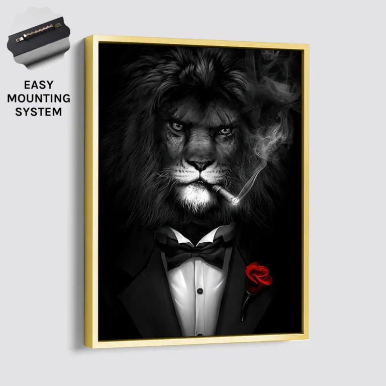 KING OF THE JUNGLE XIV Gold Frame