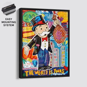 THE WORLD IS YOURS Black Frame