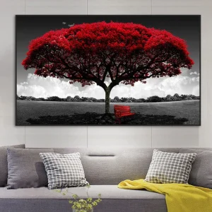 red tree