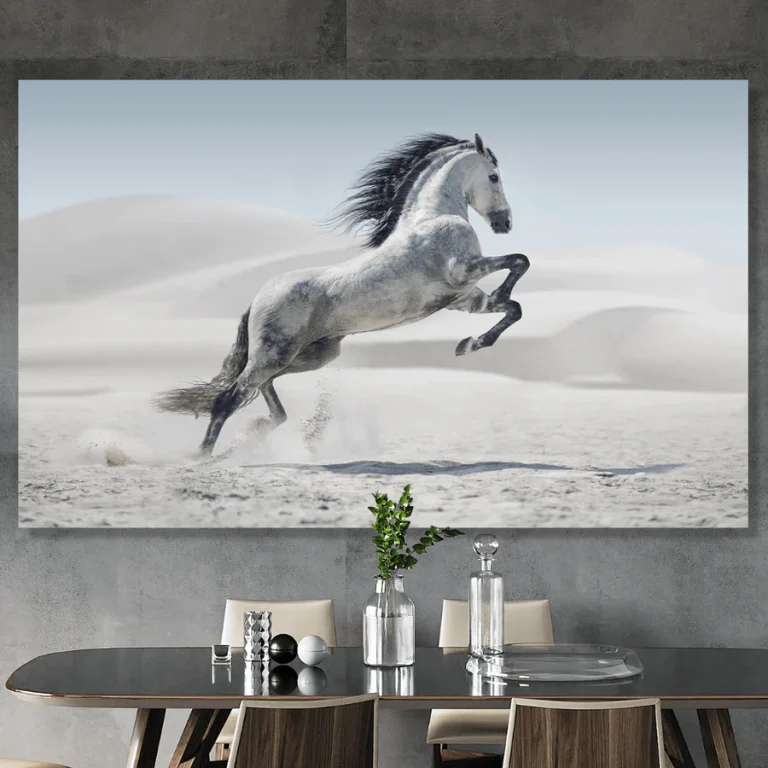 WHITE ELEGANT HORSE