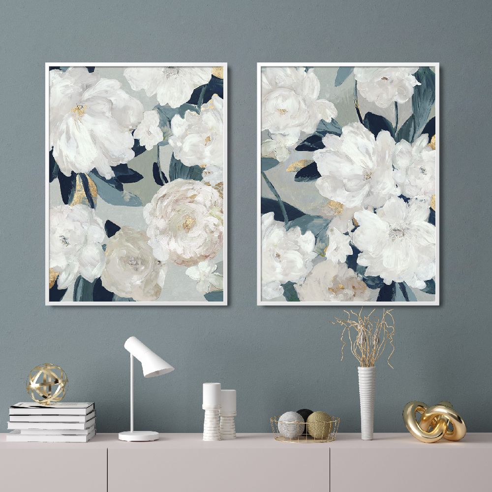 Ocean Blue Floral Beauty