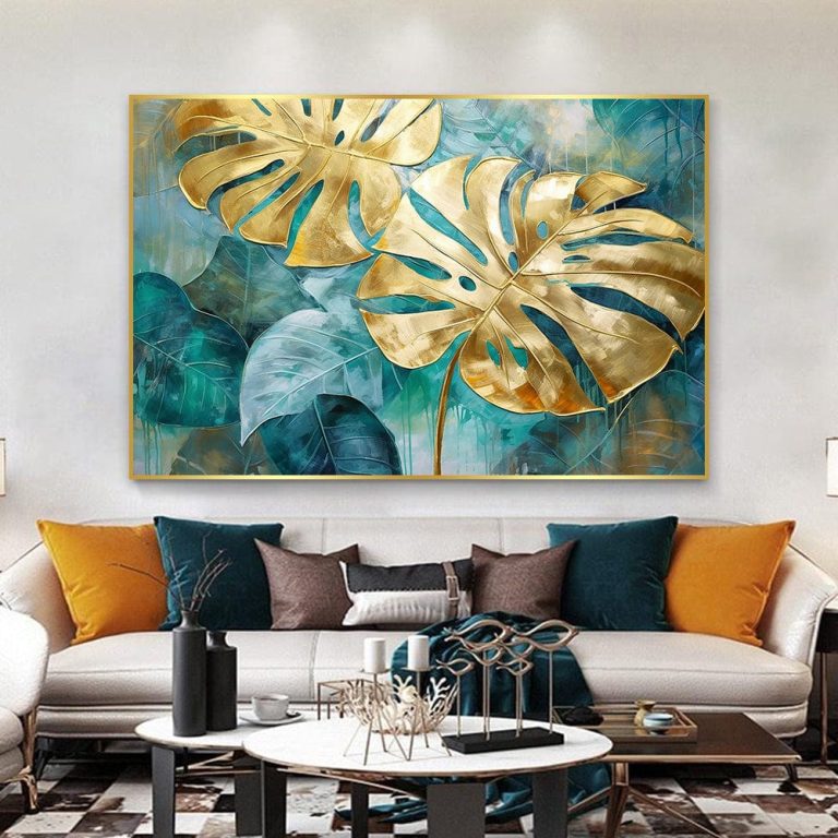 Gold And Green Leaves