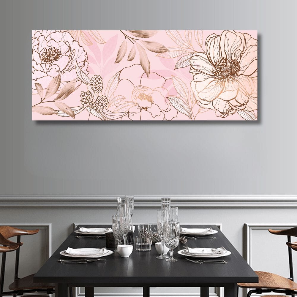 Gold Pink Bloom