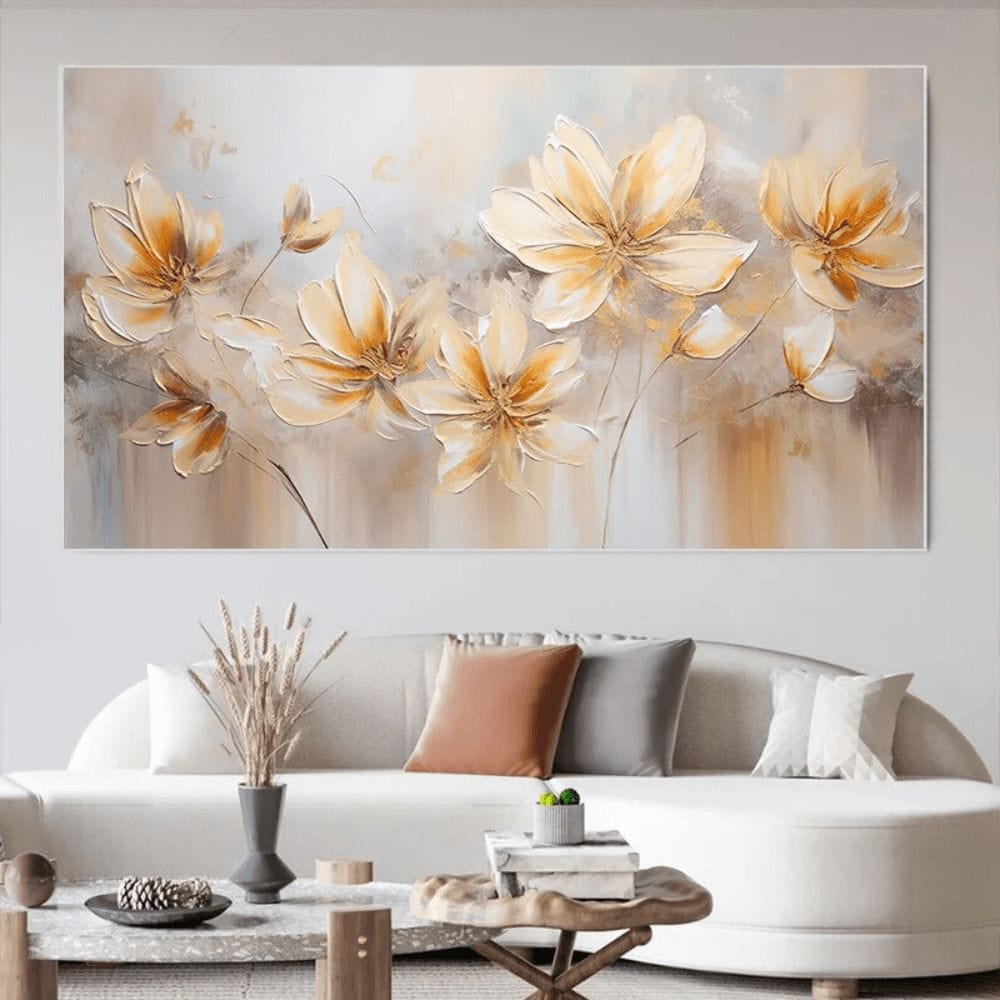 Soft Amber Blooms