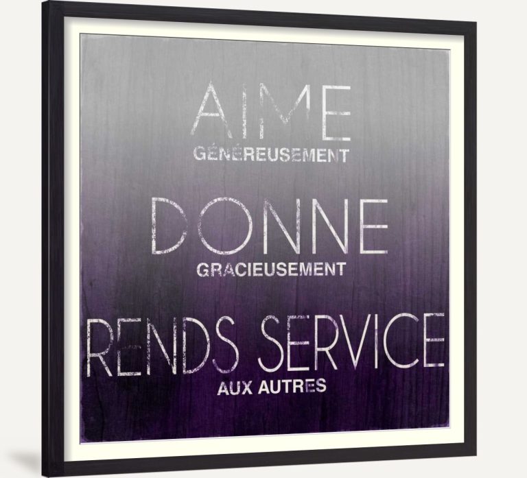 Love, Give, Help (French)