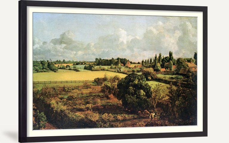 Golding Constables kitchen garden, East Bergholt 1815