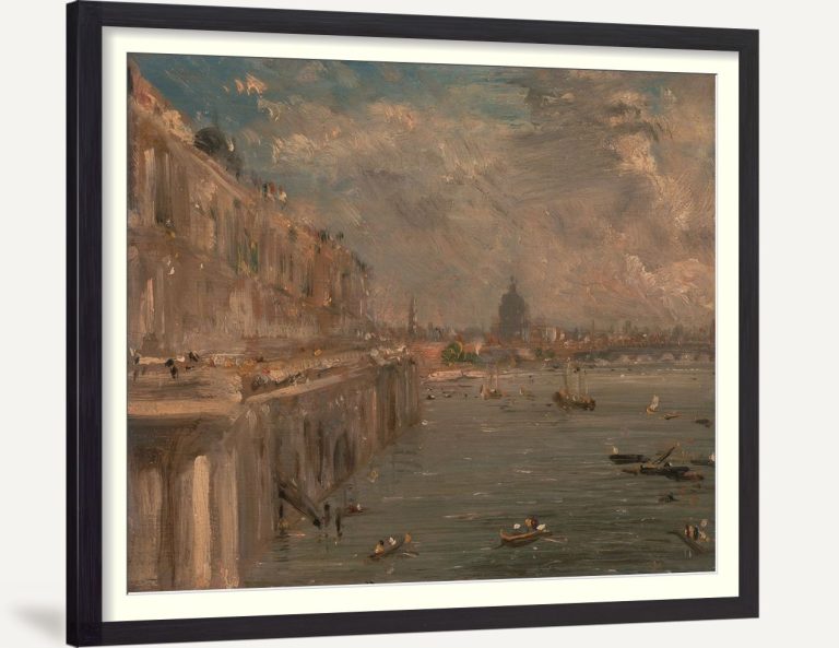 Somerset House Terrace from Waterloo Bridge ca 1819