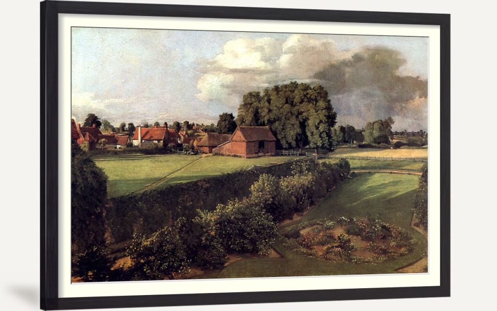 Golding Constables flower garden, East Bergholt 1815