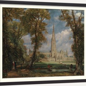 Salisbury Cathedral from the Bishops Grounds ca 1825