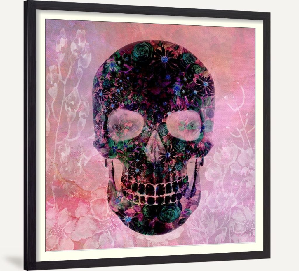 Floral Skull Pink