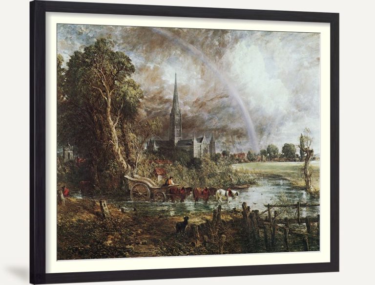 Salisbury Cathedral from the Meadows 1831