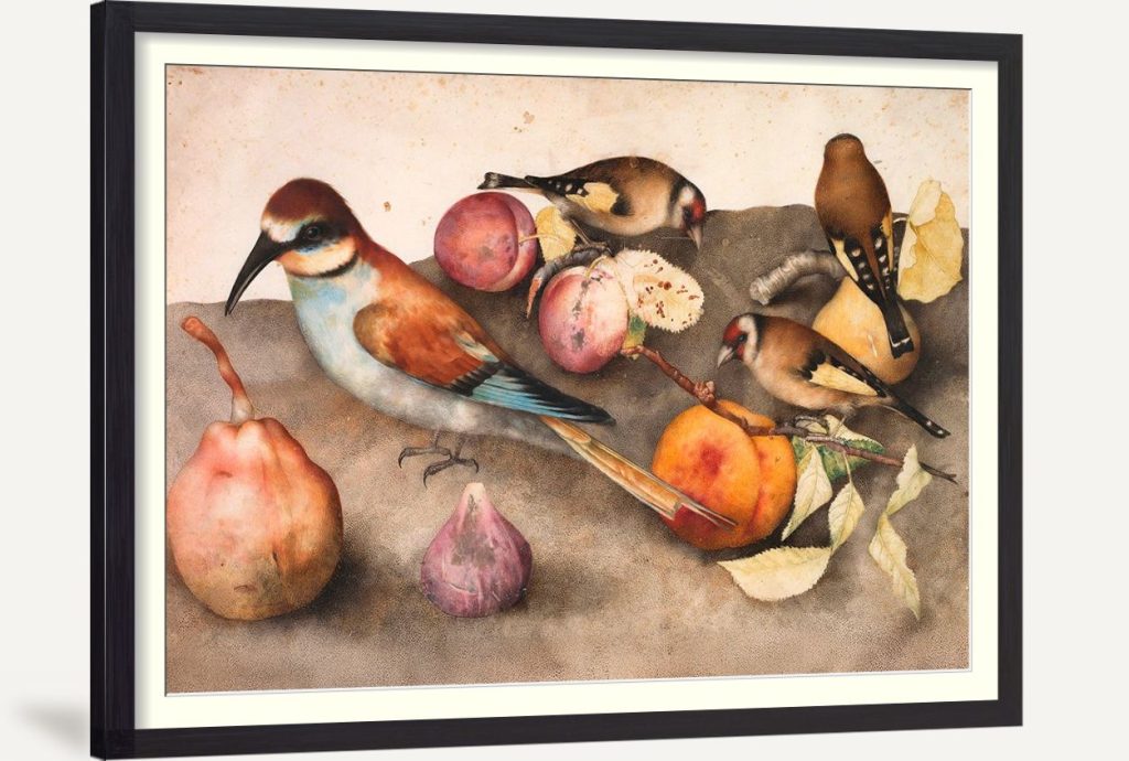 Still Life with Birds and Fruit, c. 1650