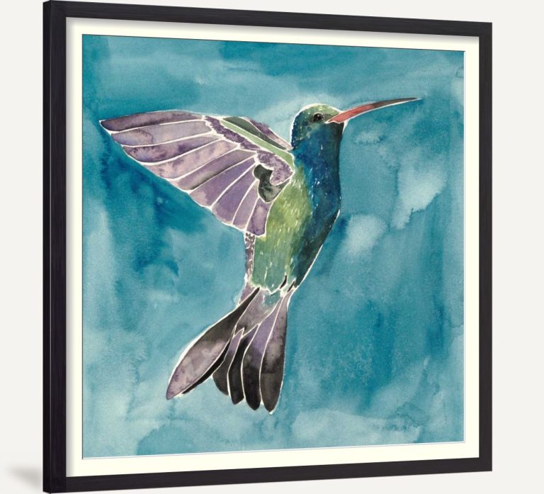 Watercolor Hummingbird I