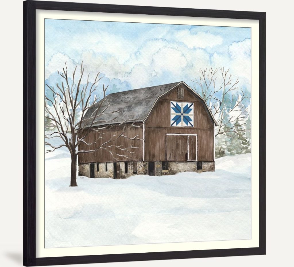 Winter Barn Quilt III