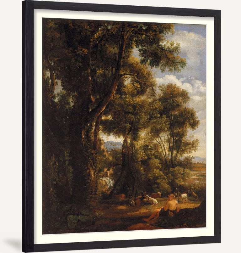 Landscape with goatherd and goats 1823