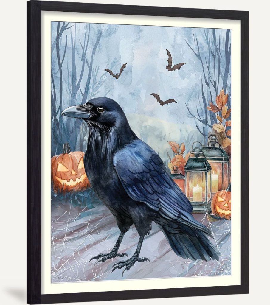 Black Halloween Crow