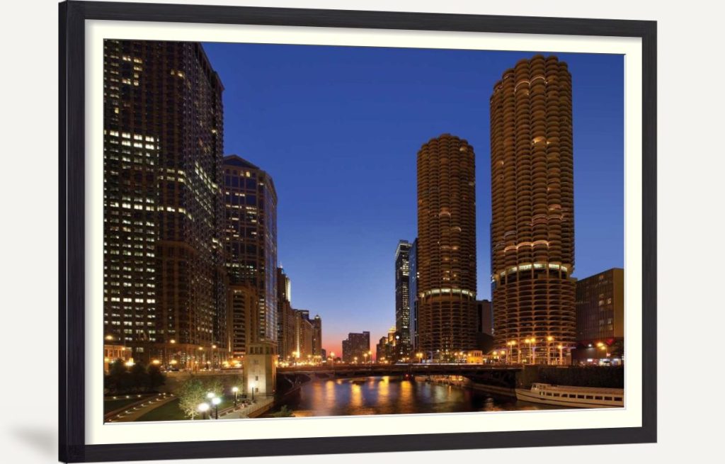 Chicago River Dusk I