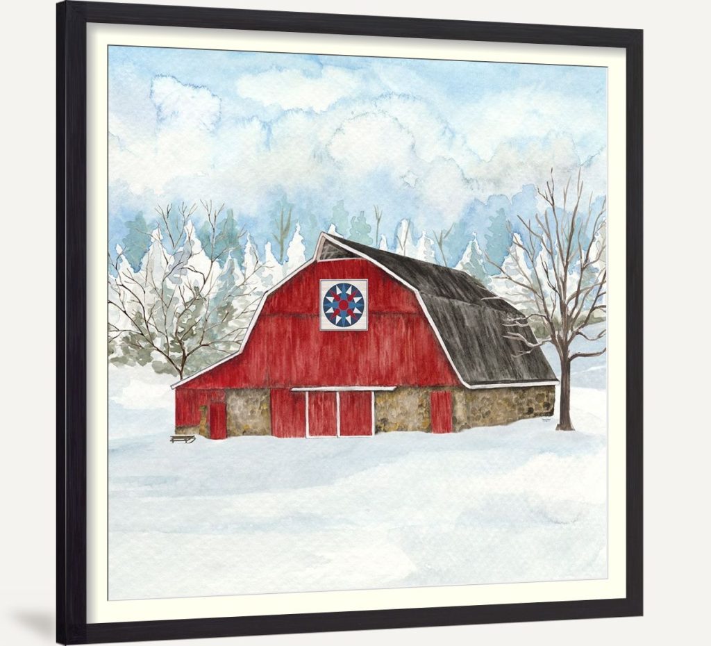 Winter Barn Quilt IV