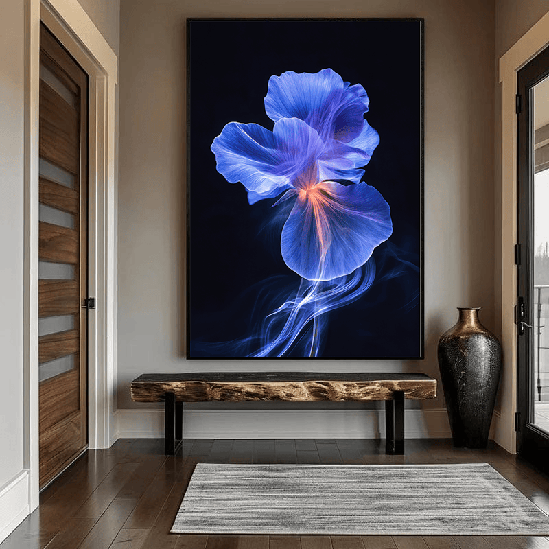 Glowing Blue Iris