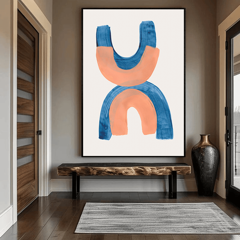 Modern Blue Arches