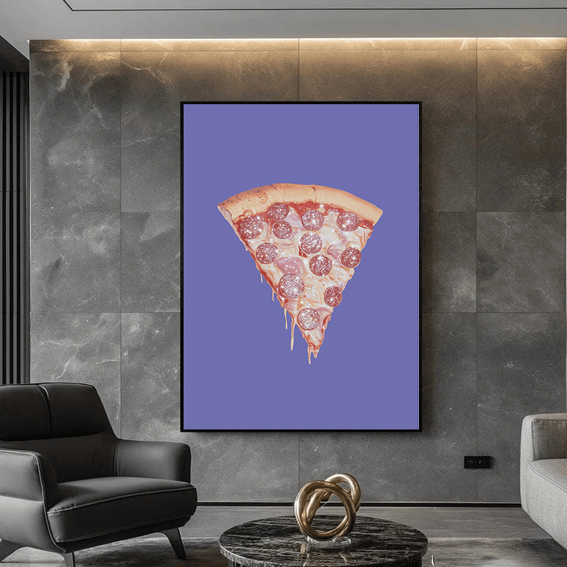 Purple Glitter Pizza
