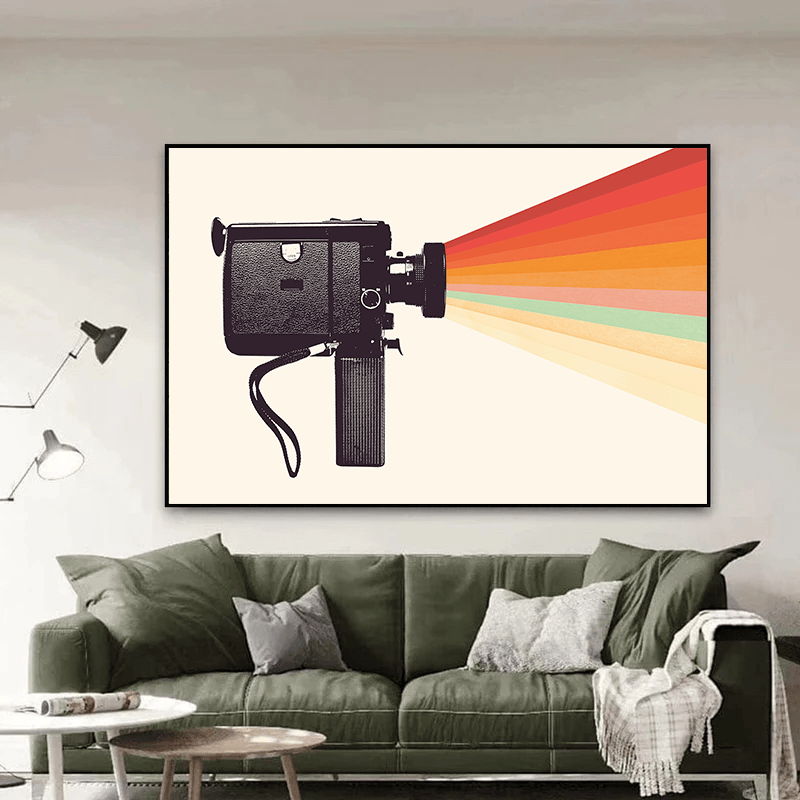 Retro Camera Rainbow Light