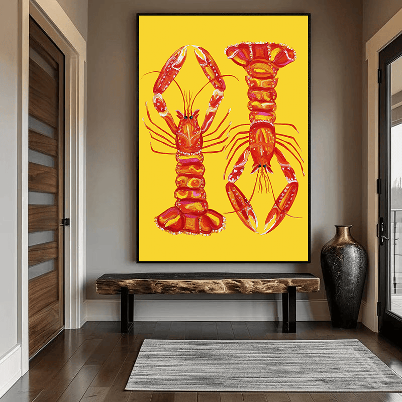 Vibrant Lobster Pair